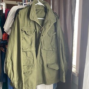 Men's Olive Green Military Jacket
